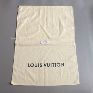 Louis Vuitton large dust bag with tag for backpack